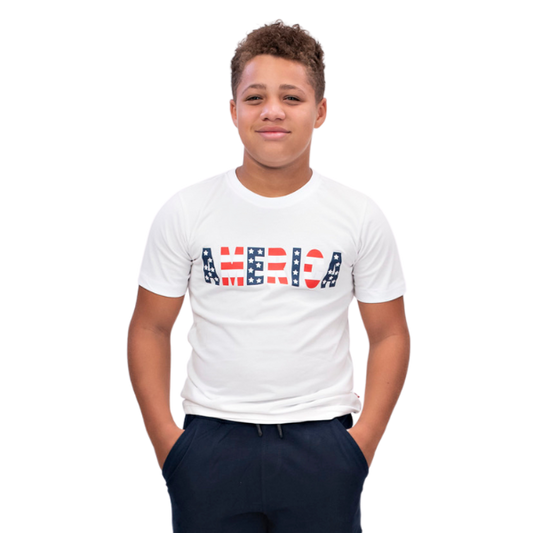 Boys Short Sleeve T-shirt - America
