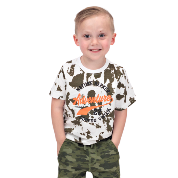 Toddler Boys Short Sleeve T-shirt - Adventure