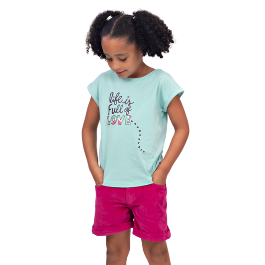 Girls Short Sleeve T-shirt - Full of Love