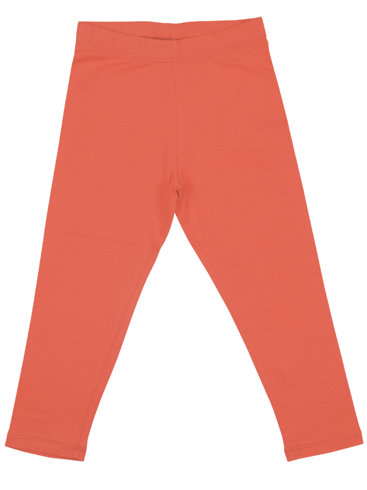 Girls Leggings Regular Fit - Red Orange