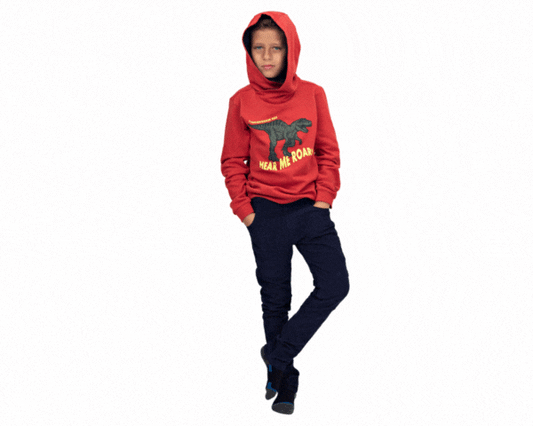 Boys Sweatshirt (Roar Red)