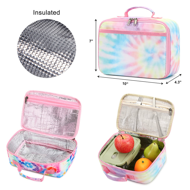 Girls Prem. Back Pck/Gym Bag Set(Pink Spiral Tie Dye)