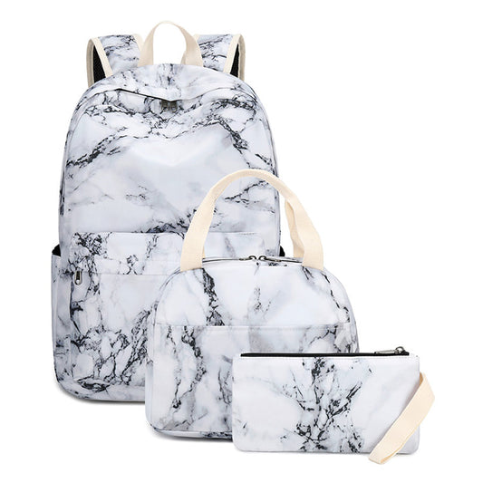 Girls Prem. Back Pck/Gym Bag Set(Marble)