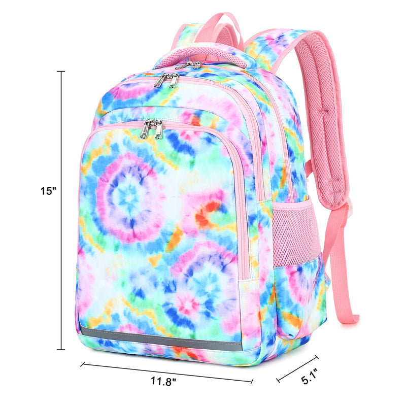 Girls Premium Backpack (Rainbow Tie Dye)