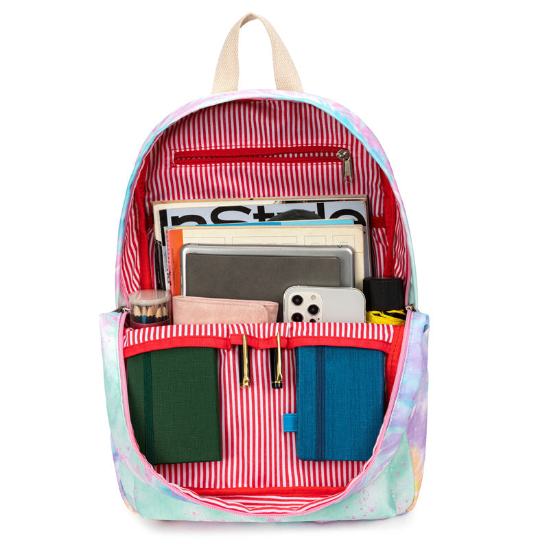 Girls Premium Backpack (Rainbow Tie Dye)