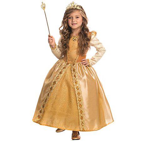 Princess Costume for Girls -Gold Ball Gown Dress Up Costume by Dress Up America