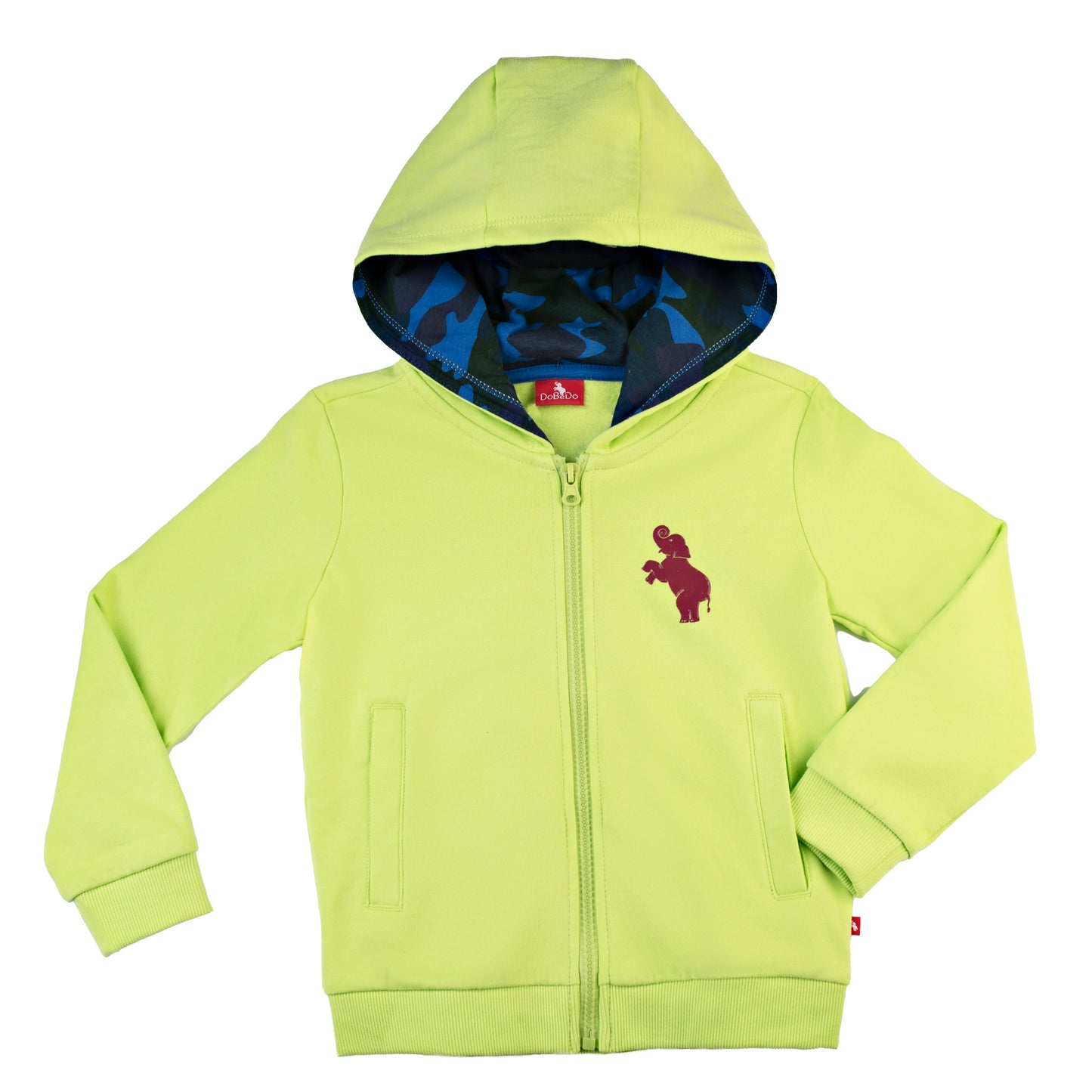 Boys Zipper Hoodie (Neon)