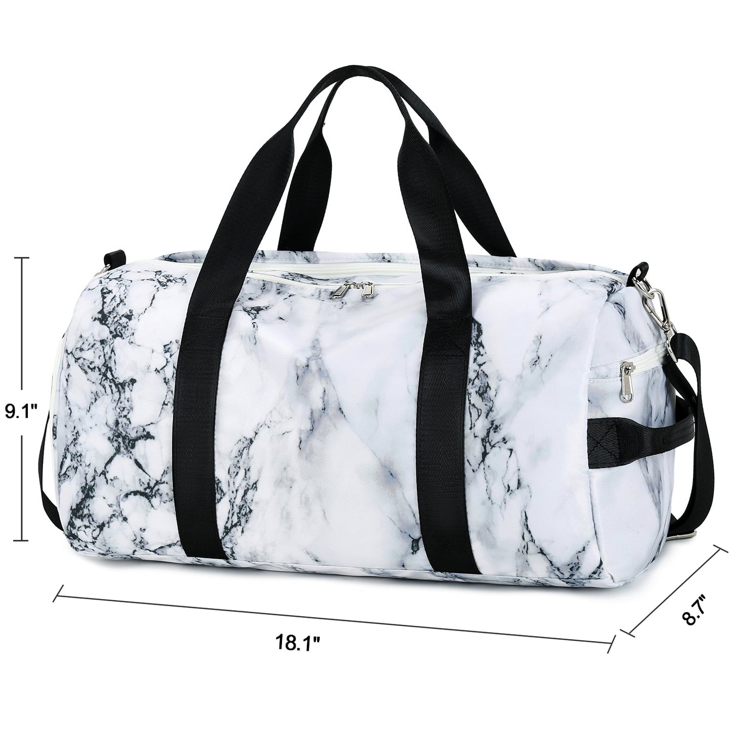 Girls Prem. Back Pck/Gym Bag Set(Marble)