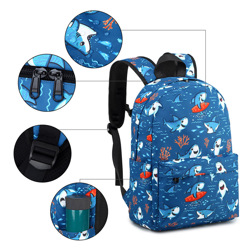 Boys Premium Backpack (Shark)