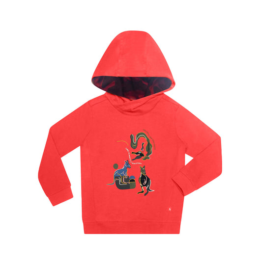Boys Sweatshirt (Kangaroo Red)