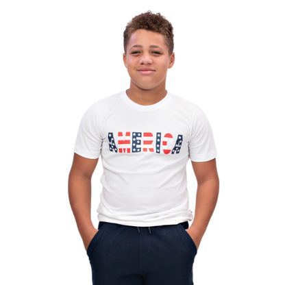 Boys Short Sleeve T-shirt - America