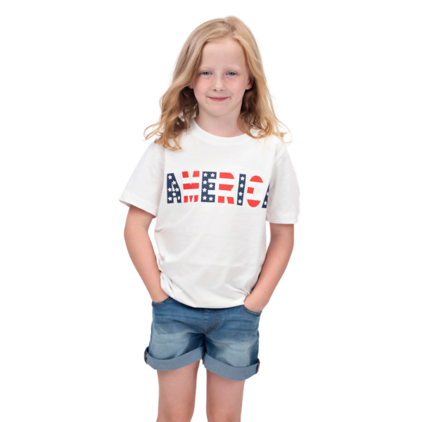 Girls Short Sleeve T-shirt - America