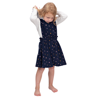 Girls Dress - Corduroy Jumper Navy