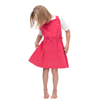Girls Dress - Corduroy Jumper Pink