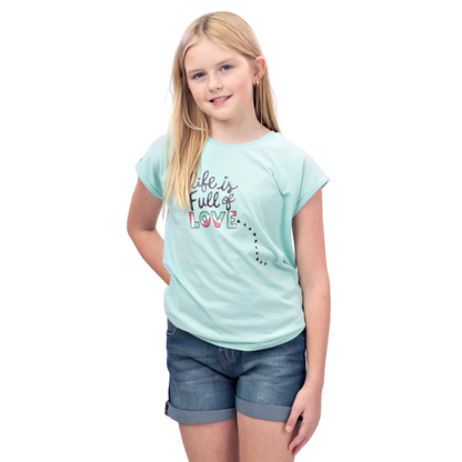Girls Short Sleeve T-shirt - Full of Love