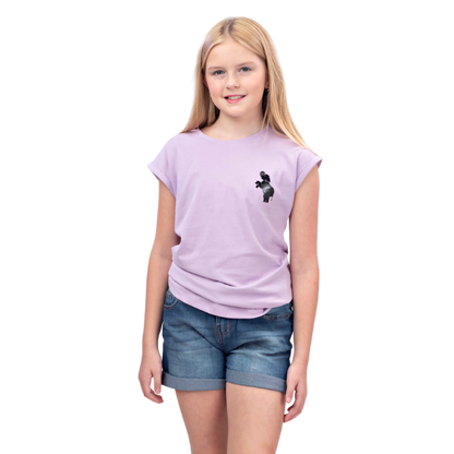 Girls Short Sleeve T-Shirt - Light Purple