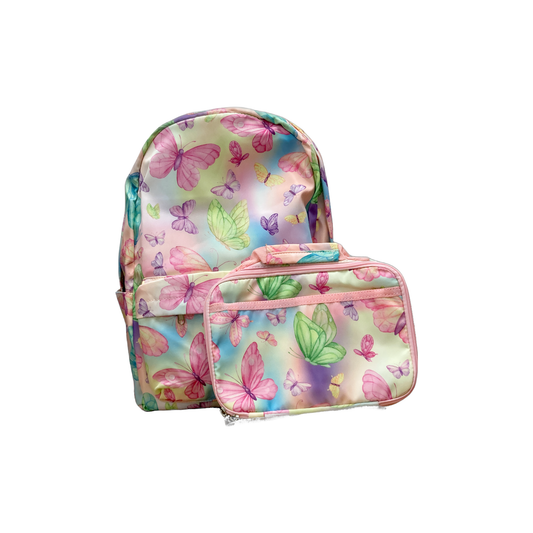 Girls Premium Backpack (Pink Butterfly)
