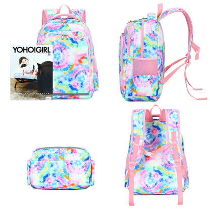 Girls Premium Backpack (Rainbow Tie Dye)