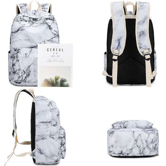 Girls Prem. Back Pck/Gym Bag Set(Marble)