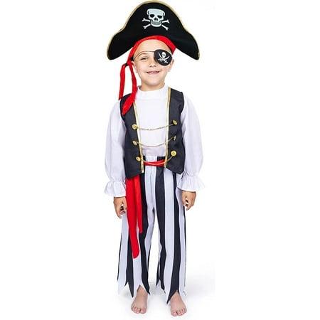 Dress-Up-America Pirate Costume for Boys - Kids Pirate Costume Set