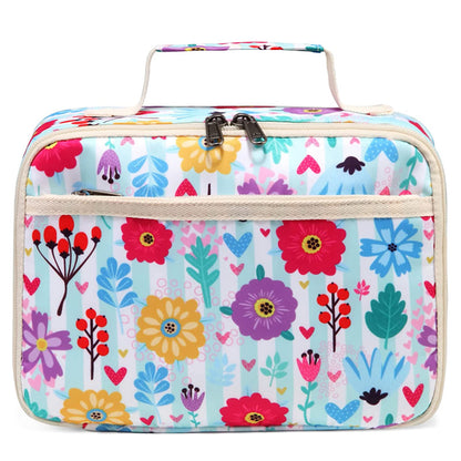 Girls Premium Backpack (White Flowers)