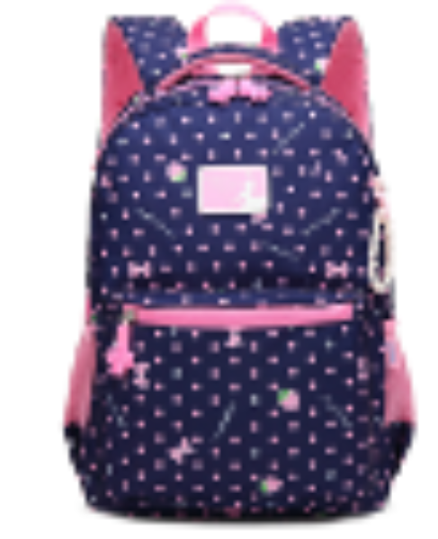 Girls Premium Backpack (Pink Dots)